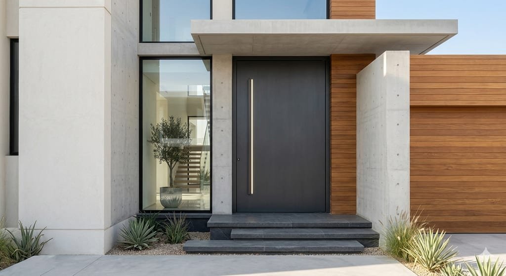 Minimalist Aluminium Entry Door