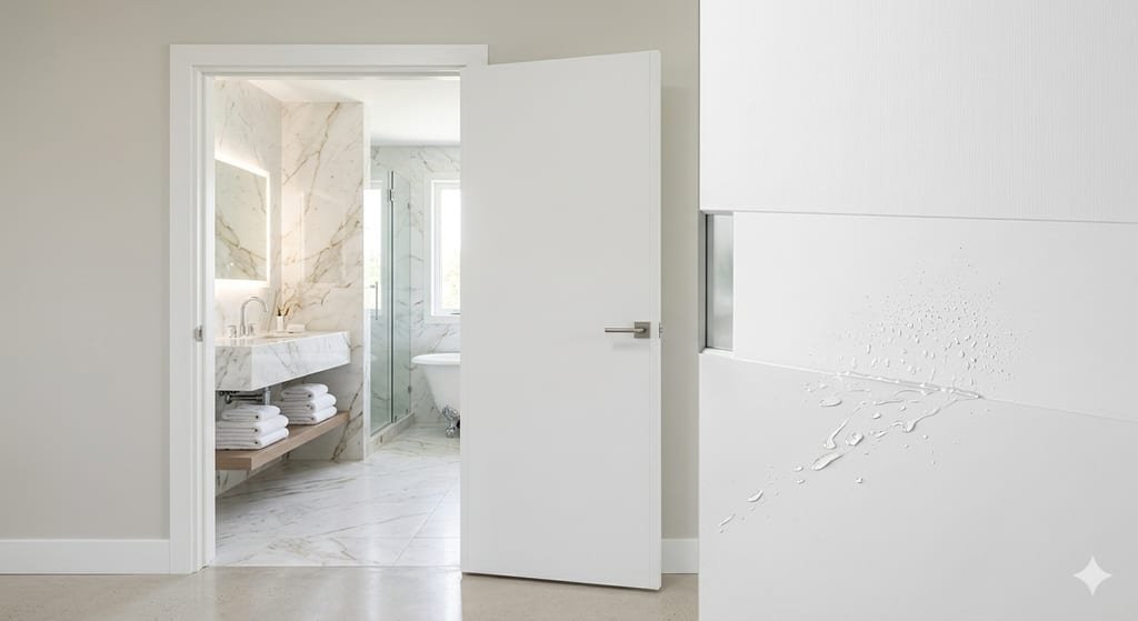 Waterproof Bathroom WPC Door